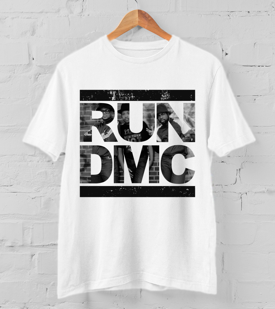 Run DMC Black And White Portrait 46 T-Shirt