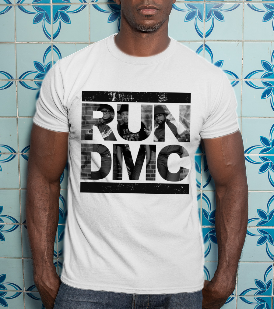 Run DMC Black And White Portrait 46 T-Shirt