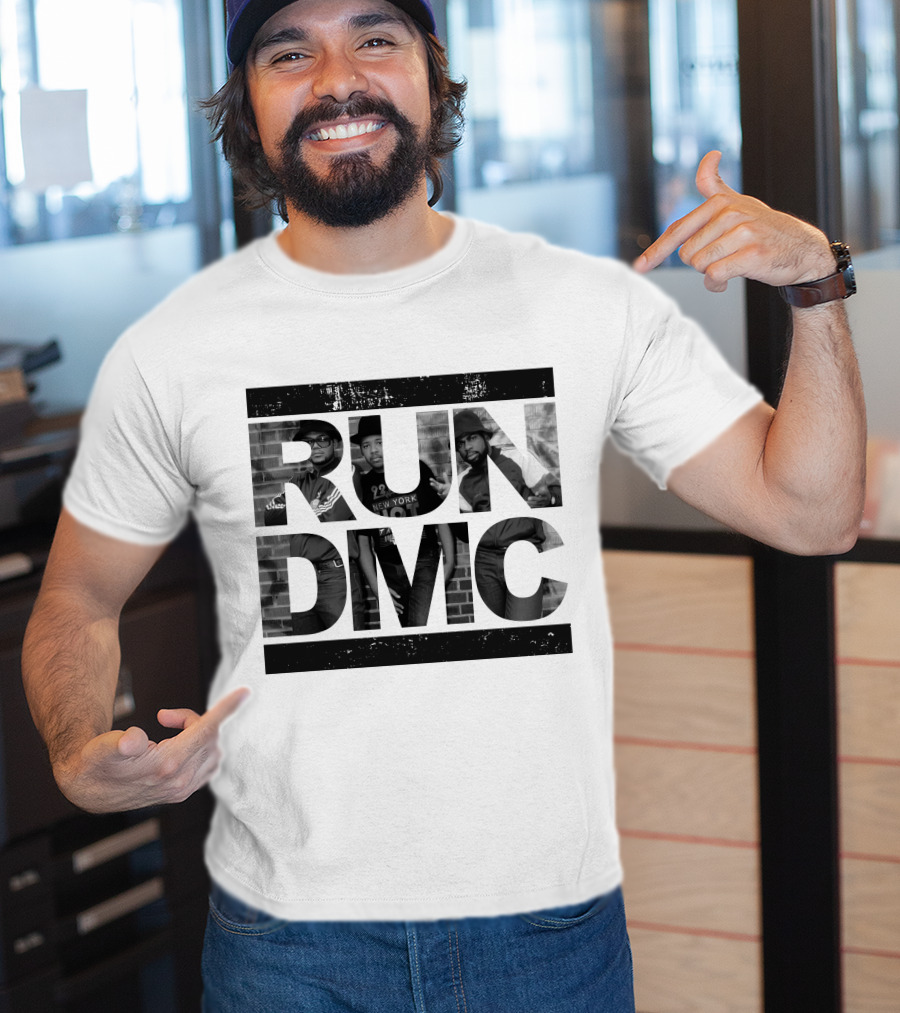 Run DMC Black And White Portrait 46 T-Shirt