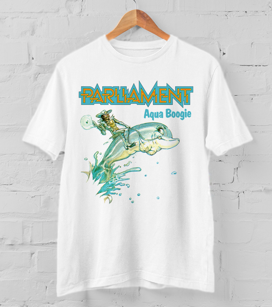 Parliament Aqua Boogie Funkadelic 56 Riding Dolphin T-Shirt