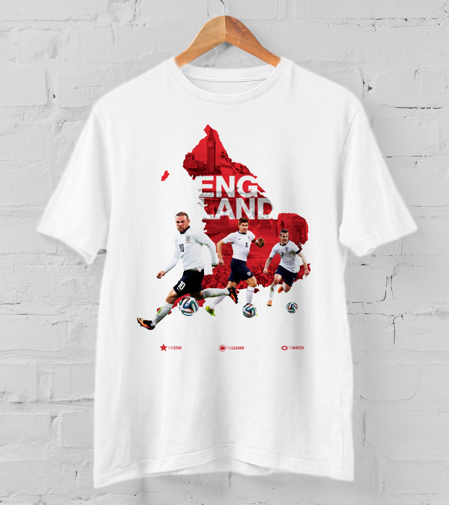England Soccer Stars The Star The Leader To Watch T-Shirt