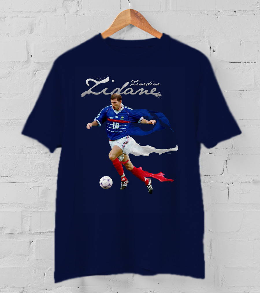 Zinedine Zidane Iconic Number 10 Football Legend T-Shirt