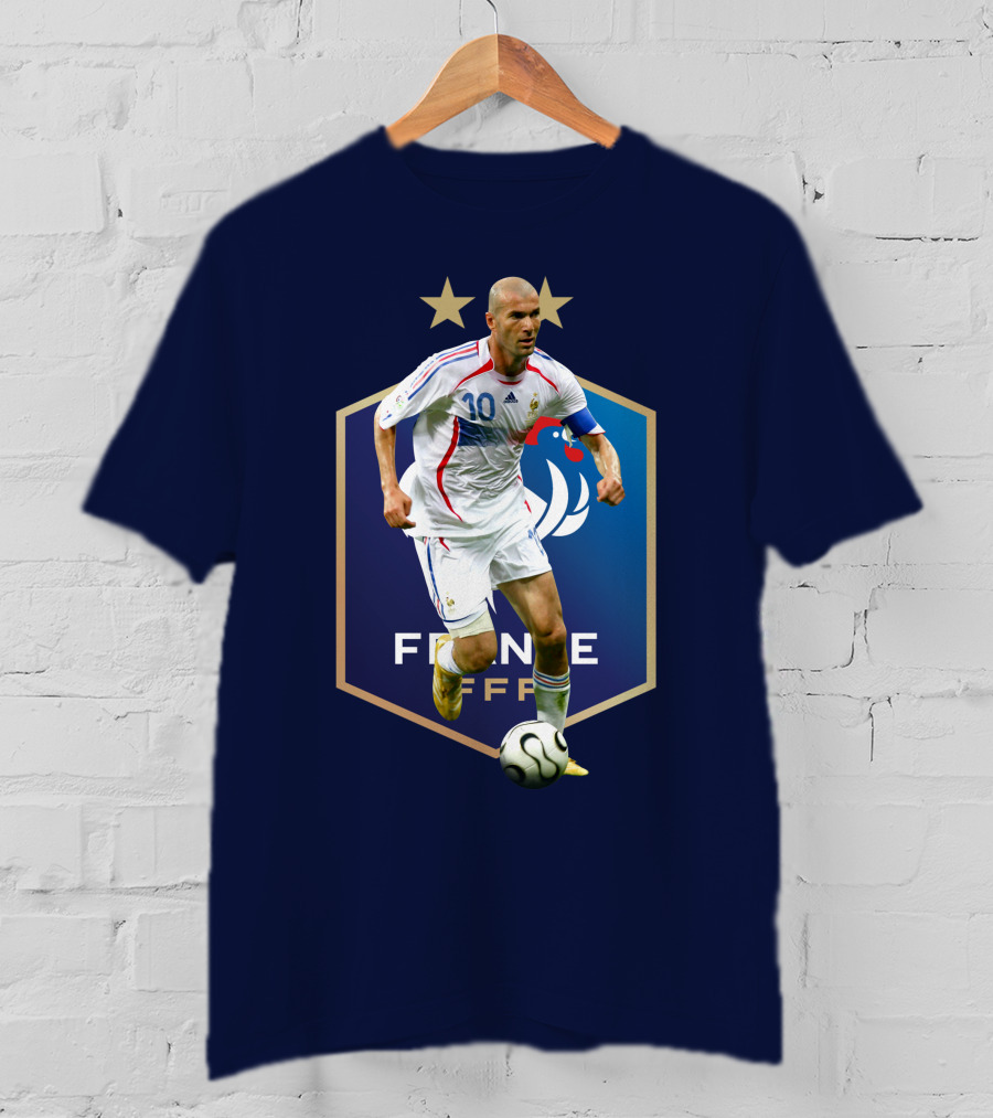 Zidane France FFF Soccer Icon Stars T-Shirt