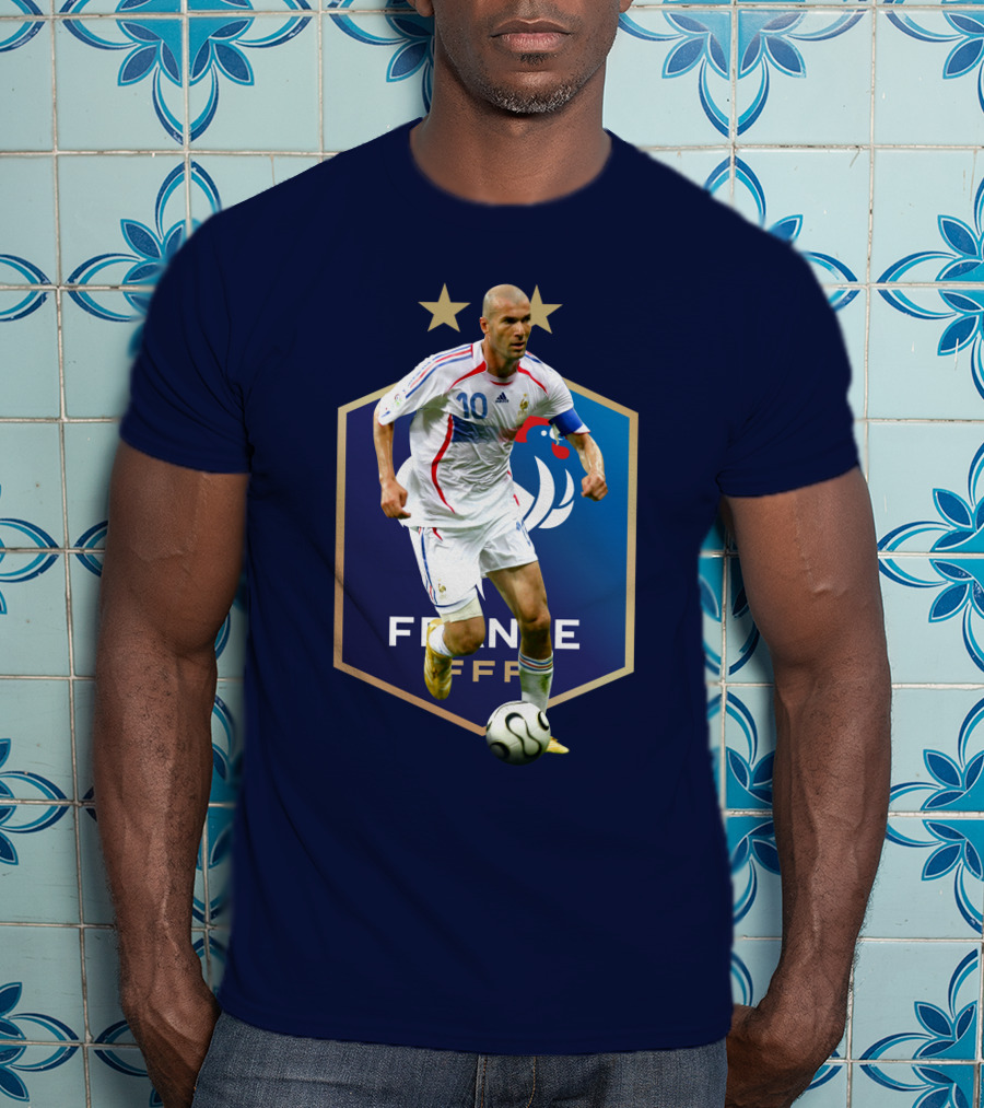 Zidane France FFF Soccer Icon Stars T-Shirt