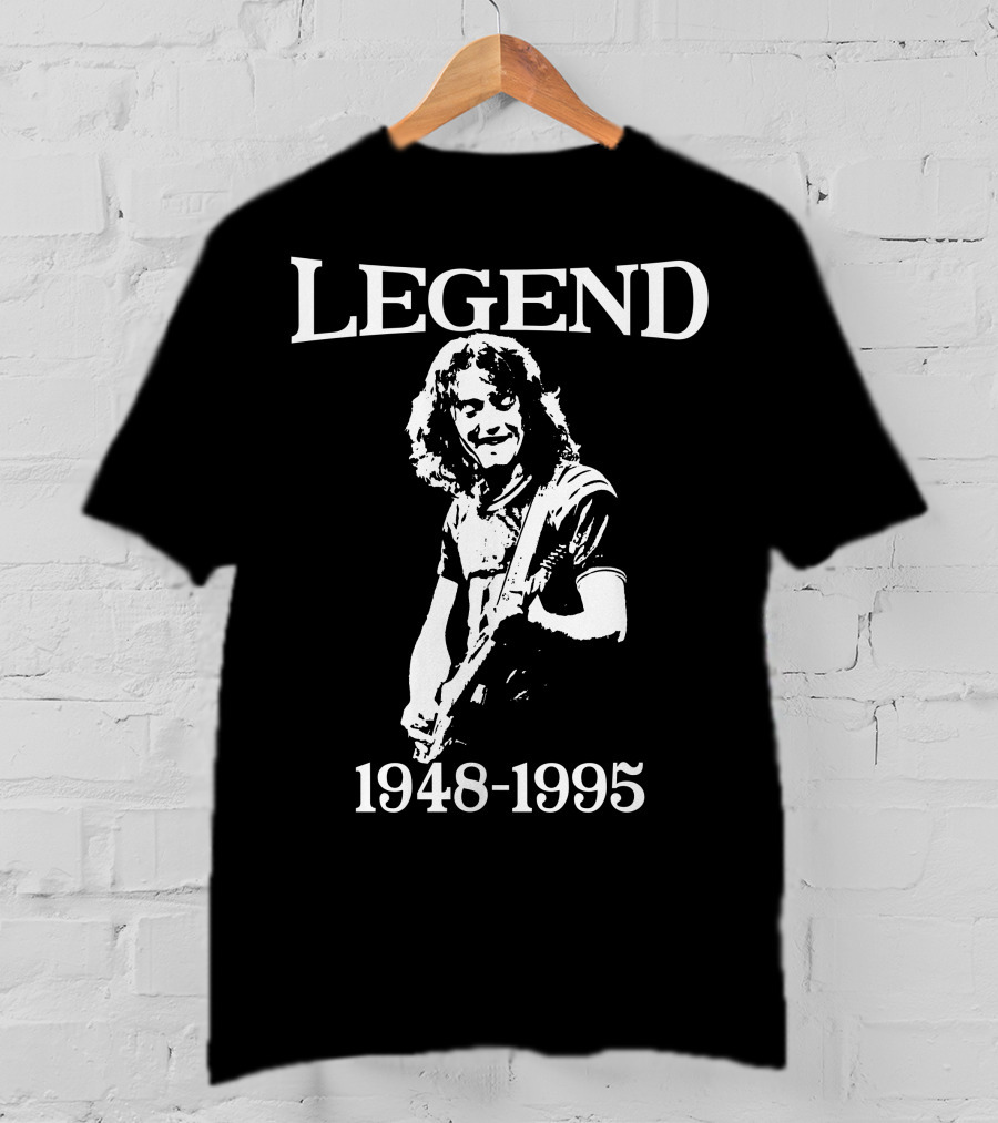 Rory Gallagher True Legend Guitar Classic Retro T-Shirt