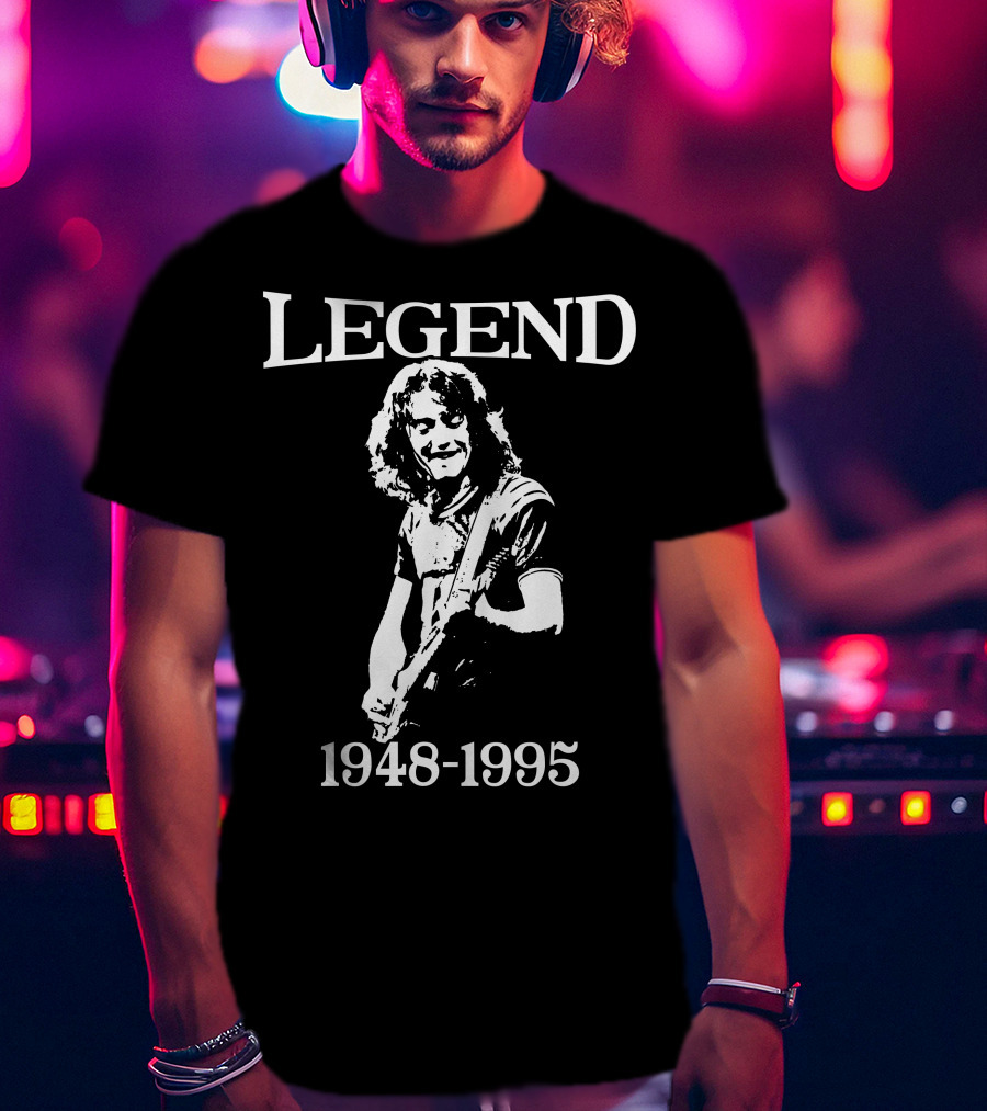 Rory Gallagher True Legend Guitar Classic Retro T-Shirt