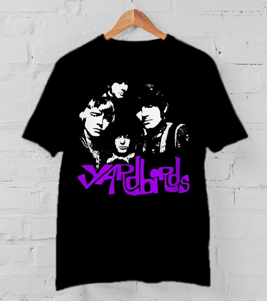 Yardbirds Psychedelic Text T-Shirt