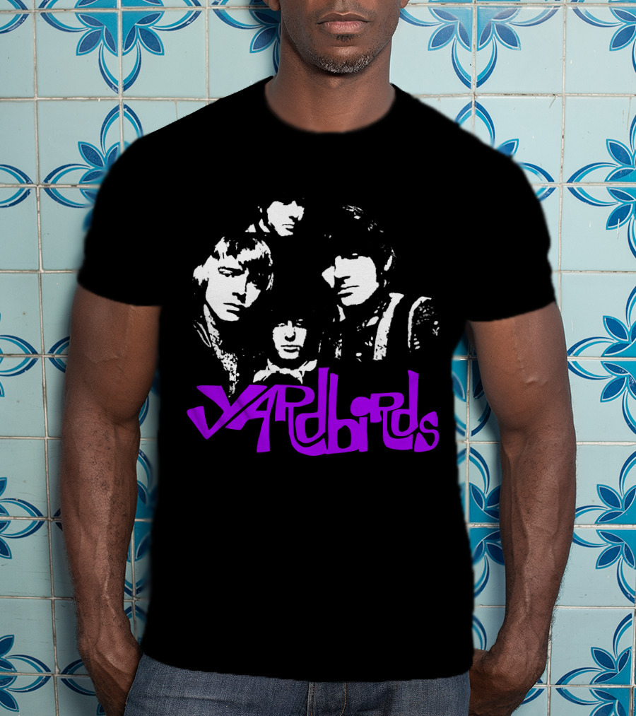 Yardbirds Psychedelic Text T-Shirt