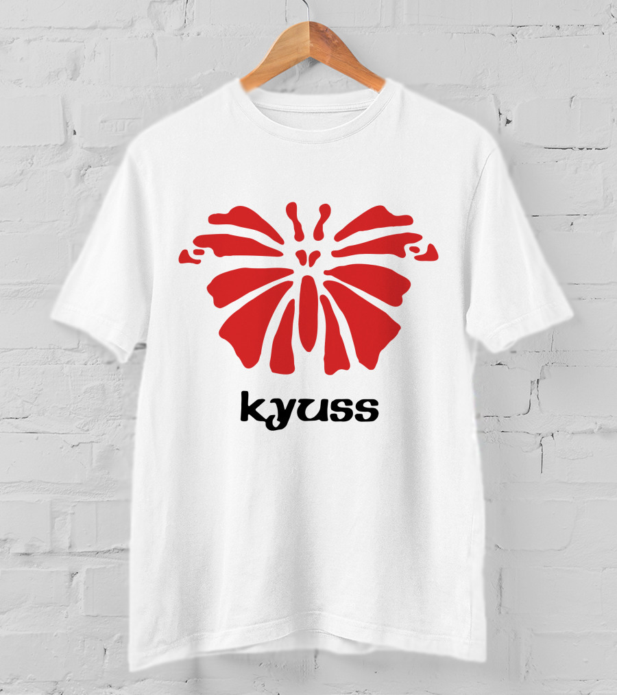 Kyuss Vintage Logo Red Flower T-Shirt