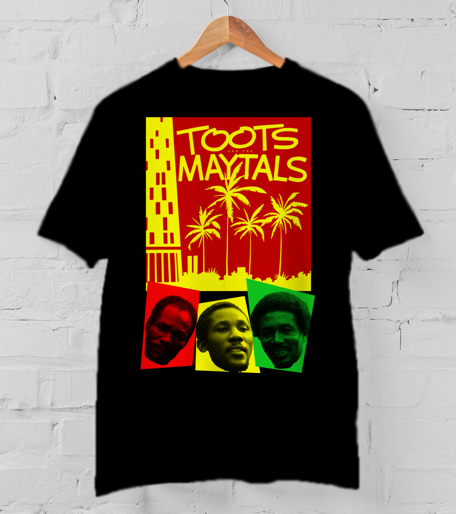 Toots And The Maytals Palm Trees And Faces In Red Yellow Green T-Shirt