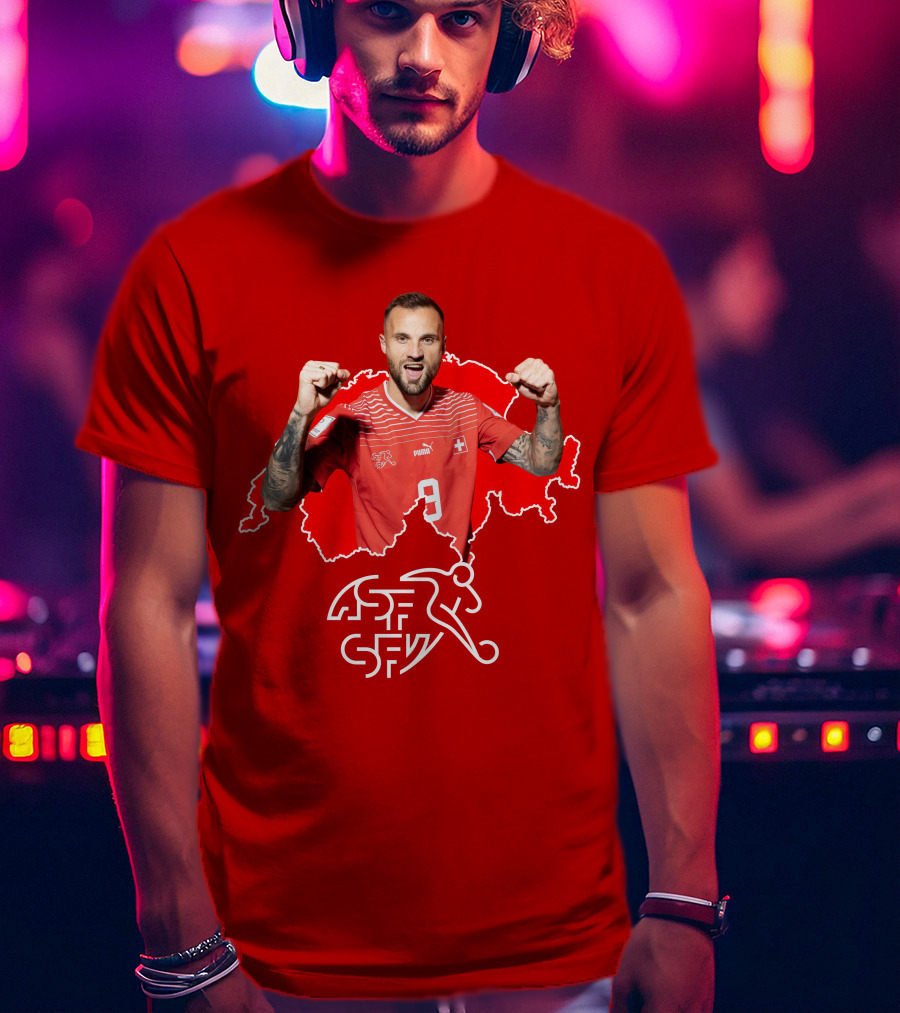 Haris Seferovic Switzerland Football Jersey Number 9 T-Shirt