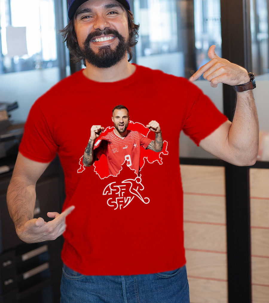 Haris Seferovic Switzerland Football Jersey Number 9 T-Shirt