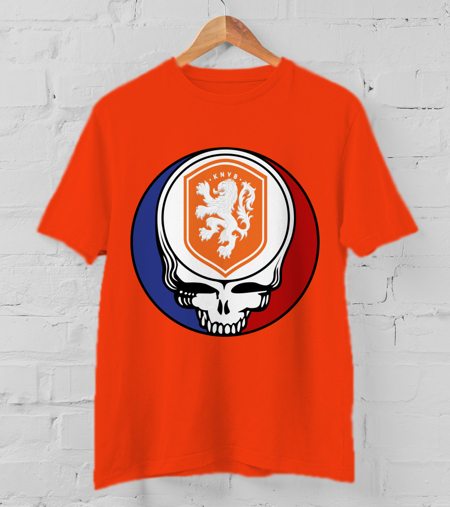 Netherland National Football Team KNVB Grateful Dead Skull T-Shirt