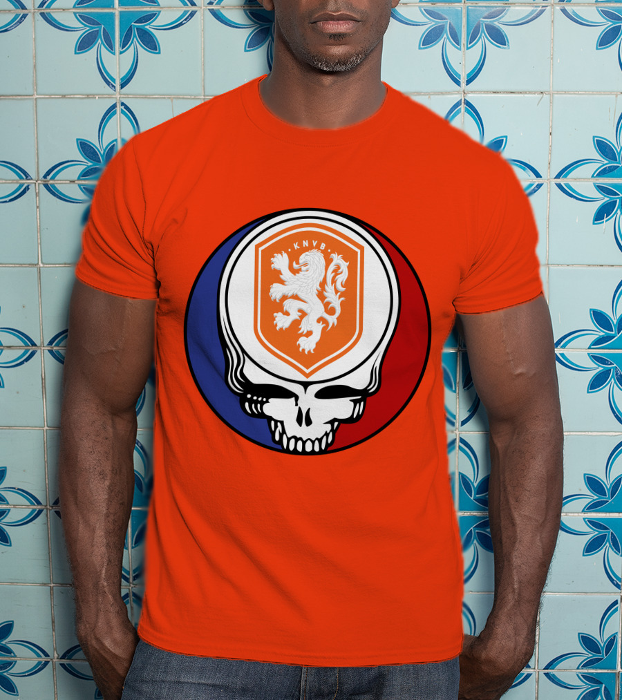 Netherland National Football Team KNVB Grateful Dead Skull T-Shirt