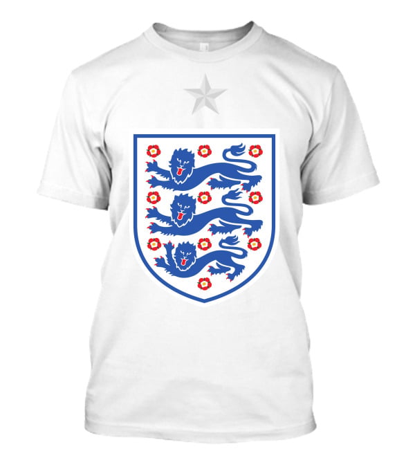England National Football Team Shaw 3 Three Lions Emblem T-Shirt
