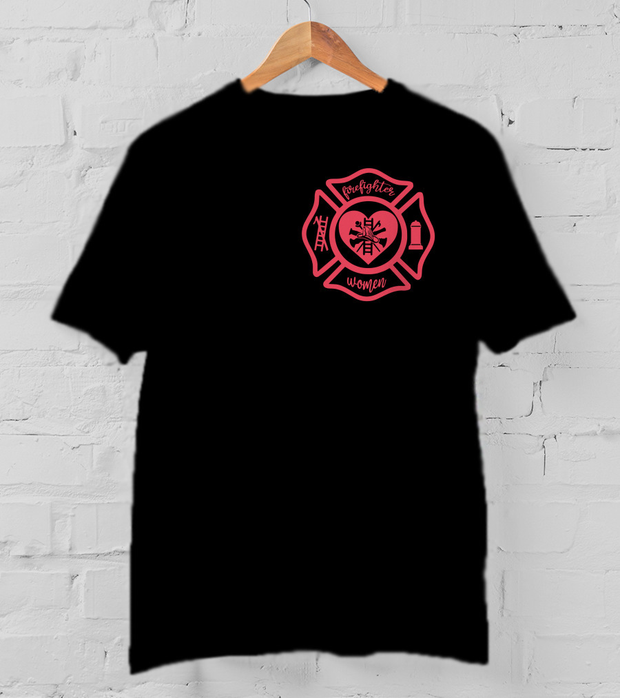 Firefighter Women Maltese Cross T-Shirt