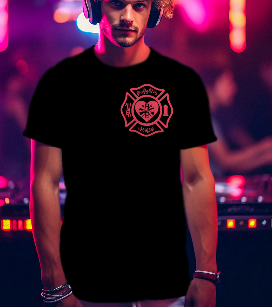 Firefighter Women Maltese Cross T-Shirt