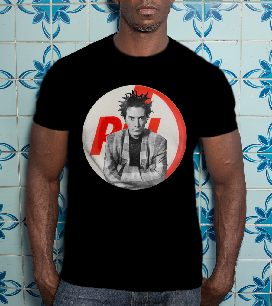 Public Image Ltd PiL John Lydon Button Style Plaid Jacket T-Shirt