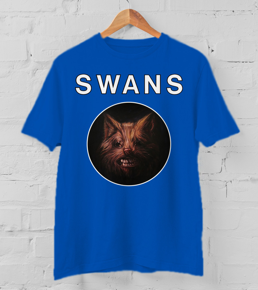 SWANS Ferocious Feline Face T-Shirt