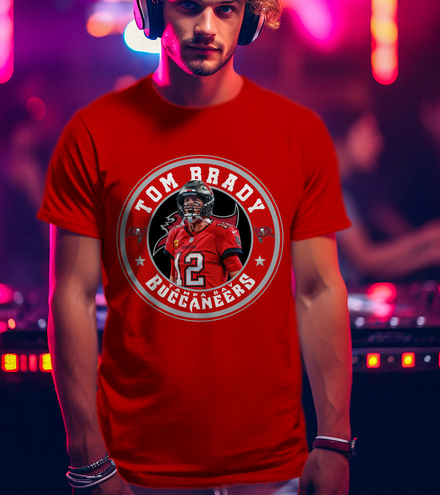 Tom Brady Tampa Bay Buccaneers Number 12 Fan T-Shirt