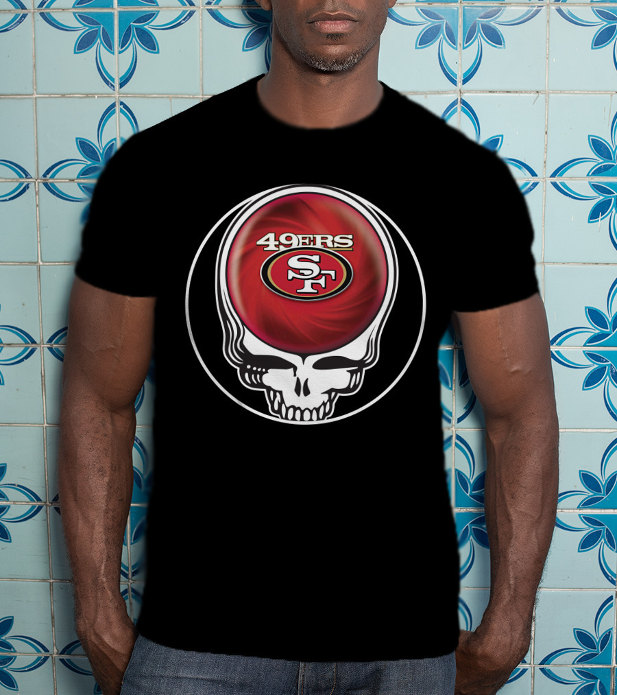 49ers Grateful Dead Skull Icon Collaboration T-Shirt