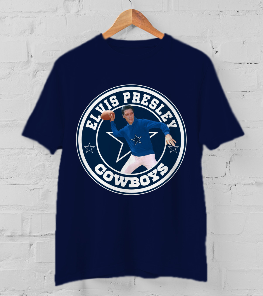 Elvis Presley Cowboys Football Star T-Shirt