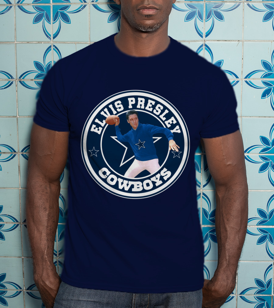 Elvis Presley Cowboys Football Star T-Shirt