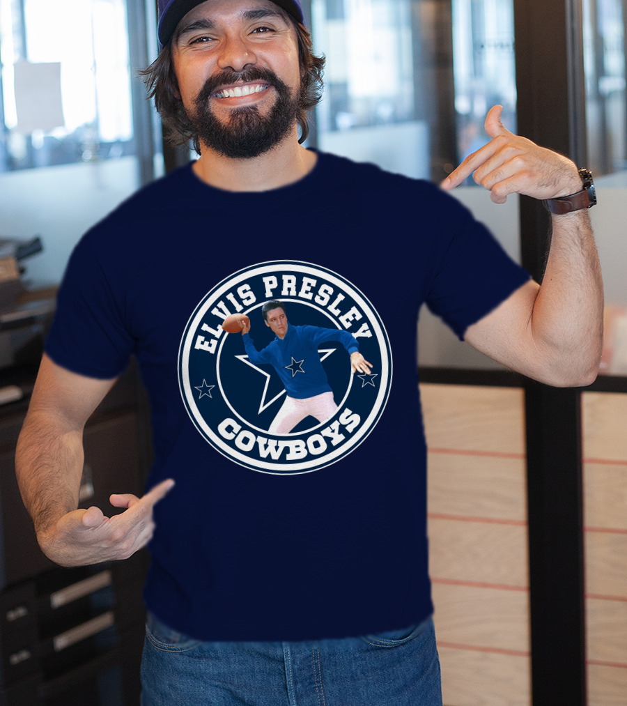 Elvis Presley Cowboys Football Star T-Shirt