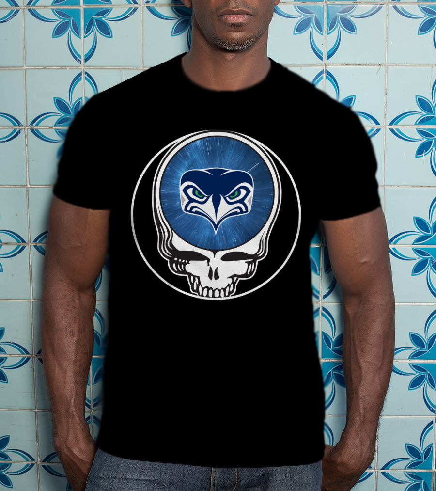 Seattle Seahawks Skull T-Shirt