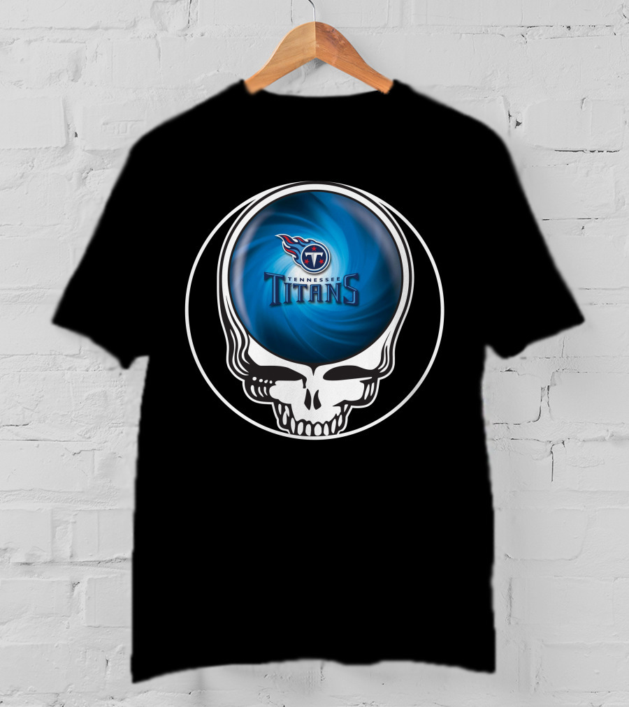 Tennessee Titans Skull Swirl T-Shirt
