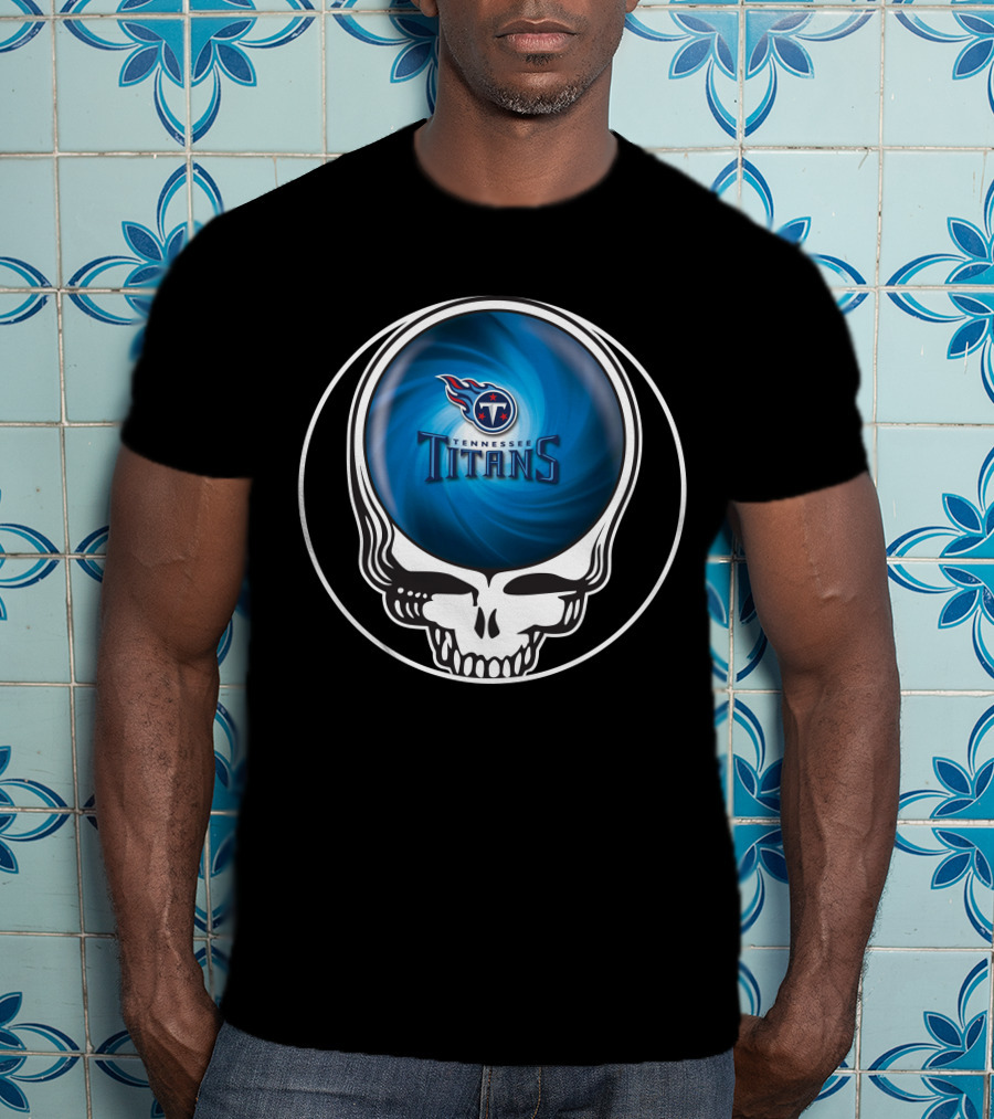 Tennessee Titans Skull Swirl T-Shirt