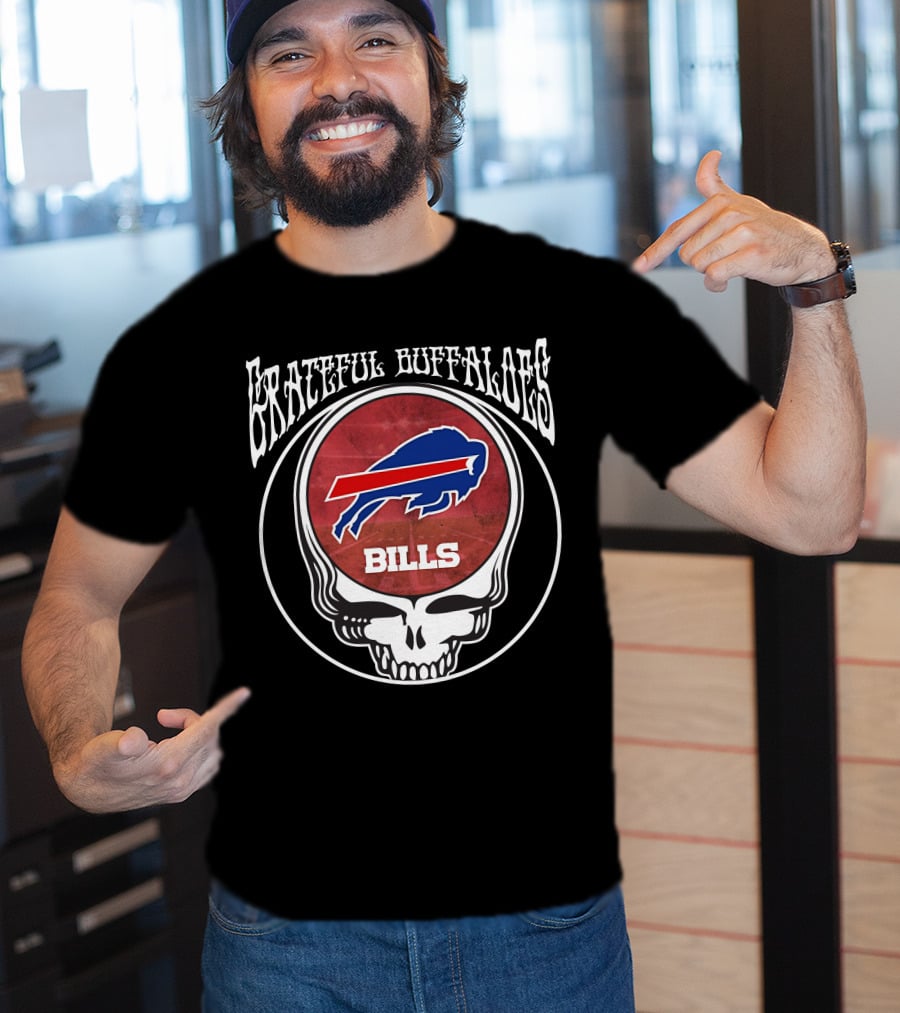 Grateful Buffaloes Bills Skull T-Shirt