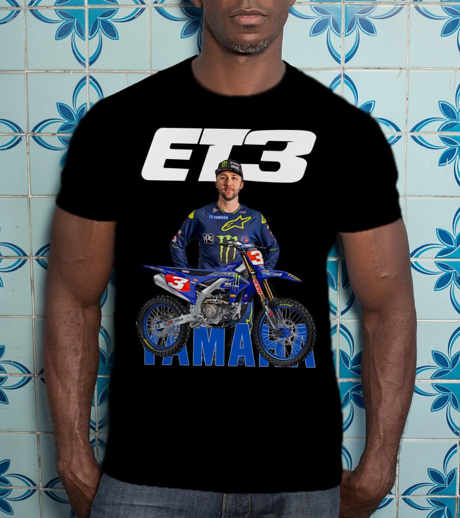 Eli Tomac 3 Yamaha Monster Energy Racing Motocross T-Shirt