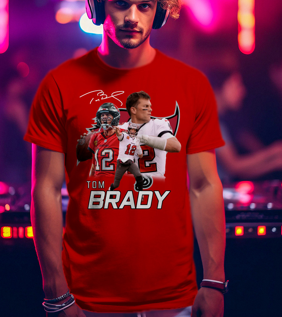 Tom Brady 12 Buccaneers Quarterback T-Shirt