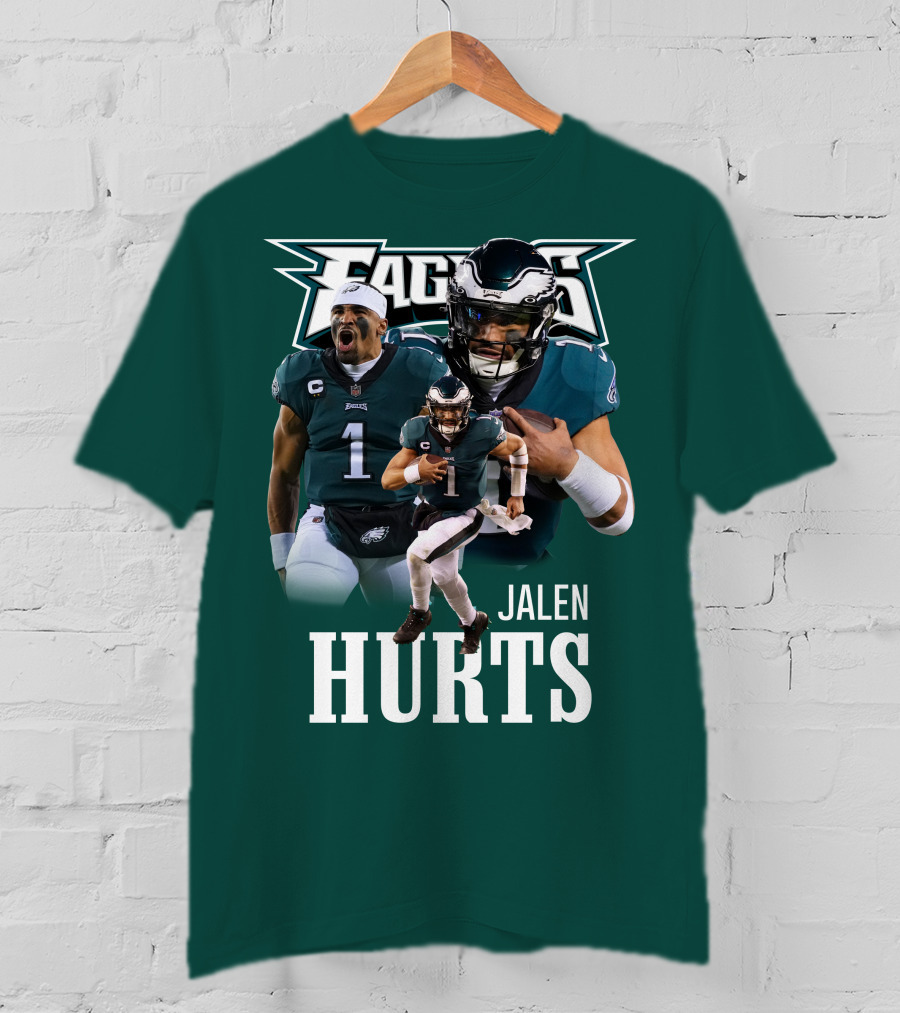 Eagles JH 01 Quarterback Trio Football Highlight T-Shirt