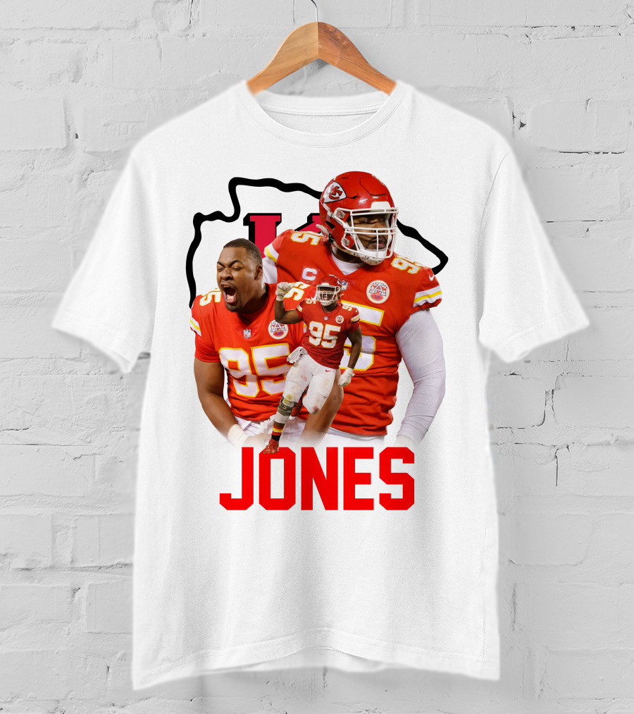 Jones 95 Kansas City Chiefs Football T-Shirt