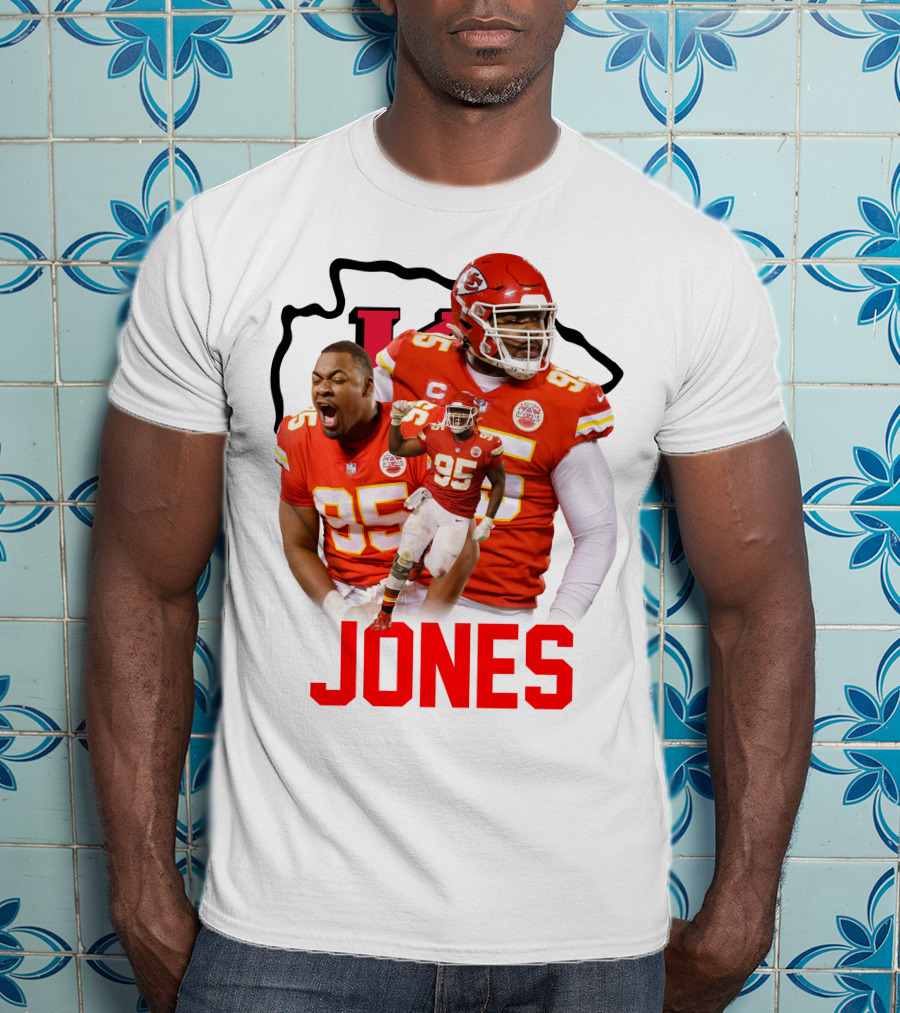 Jones 95 Kansas City Chiefs Football T-Shirt