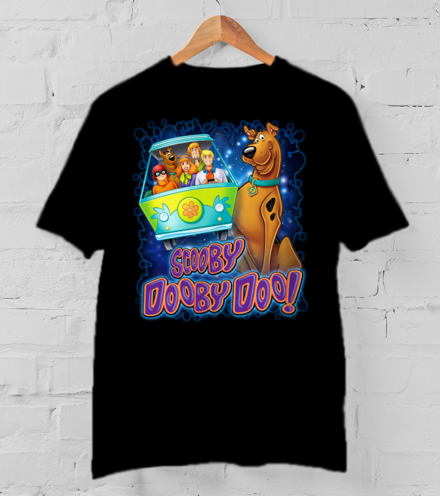 Scooby Dooby Doo Mystery Machine Adventure With The Gang T-Shirt
