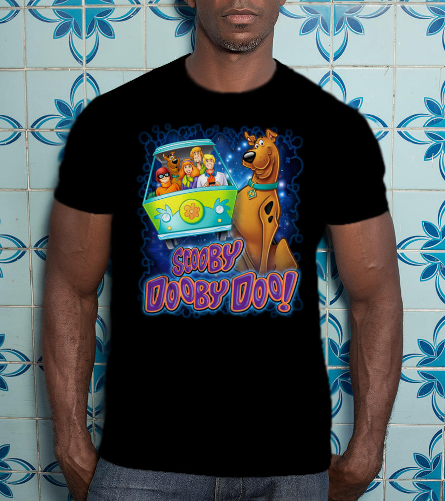 Scooby Dooby Doo Mystery Machine Adventure With The Gang T-Shirt