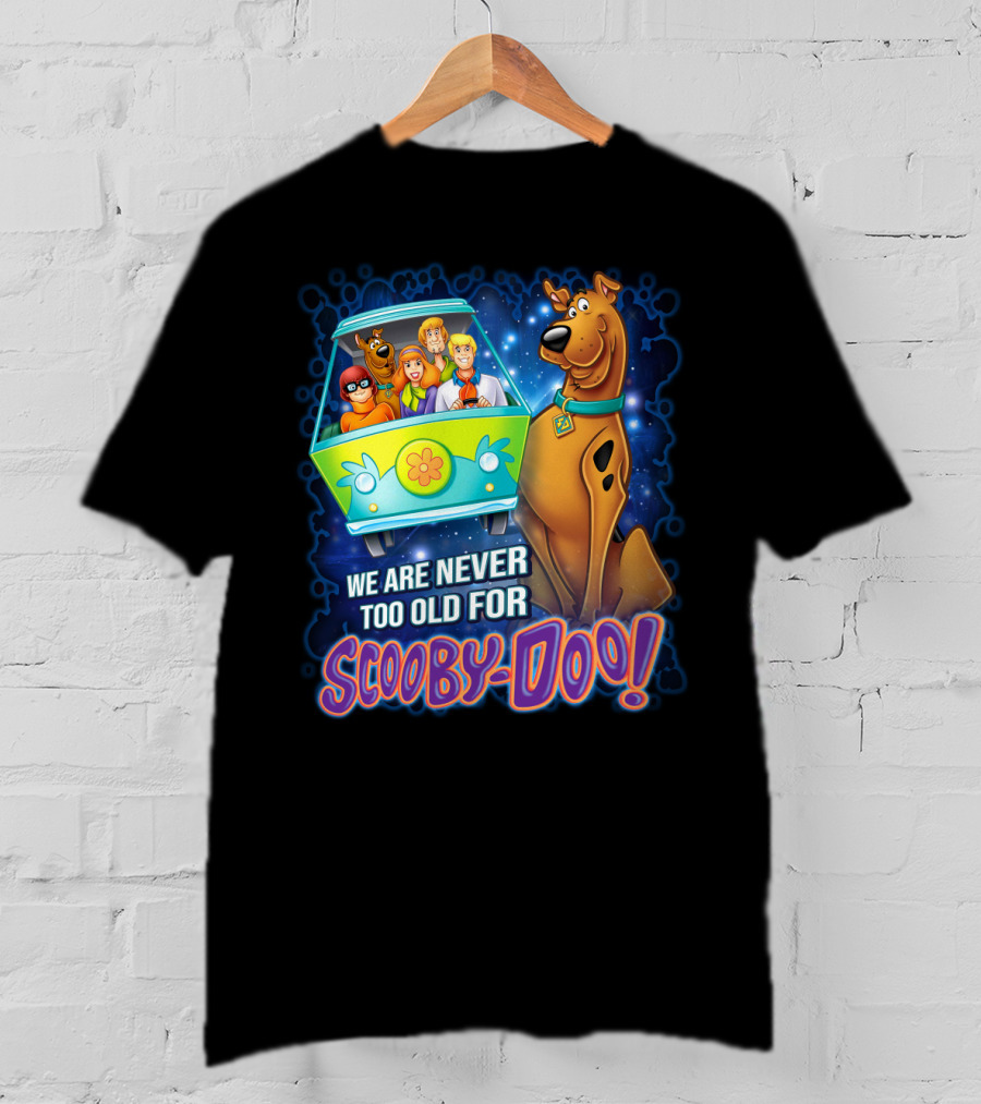 Scooby-Doo Mystery Machine We Are Never Too Old For Adventure T-Shirt