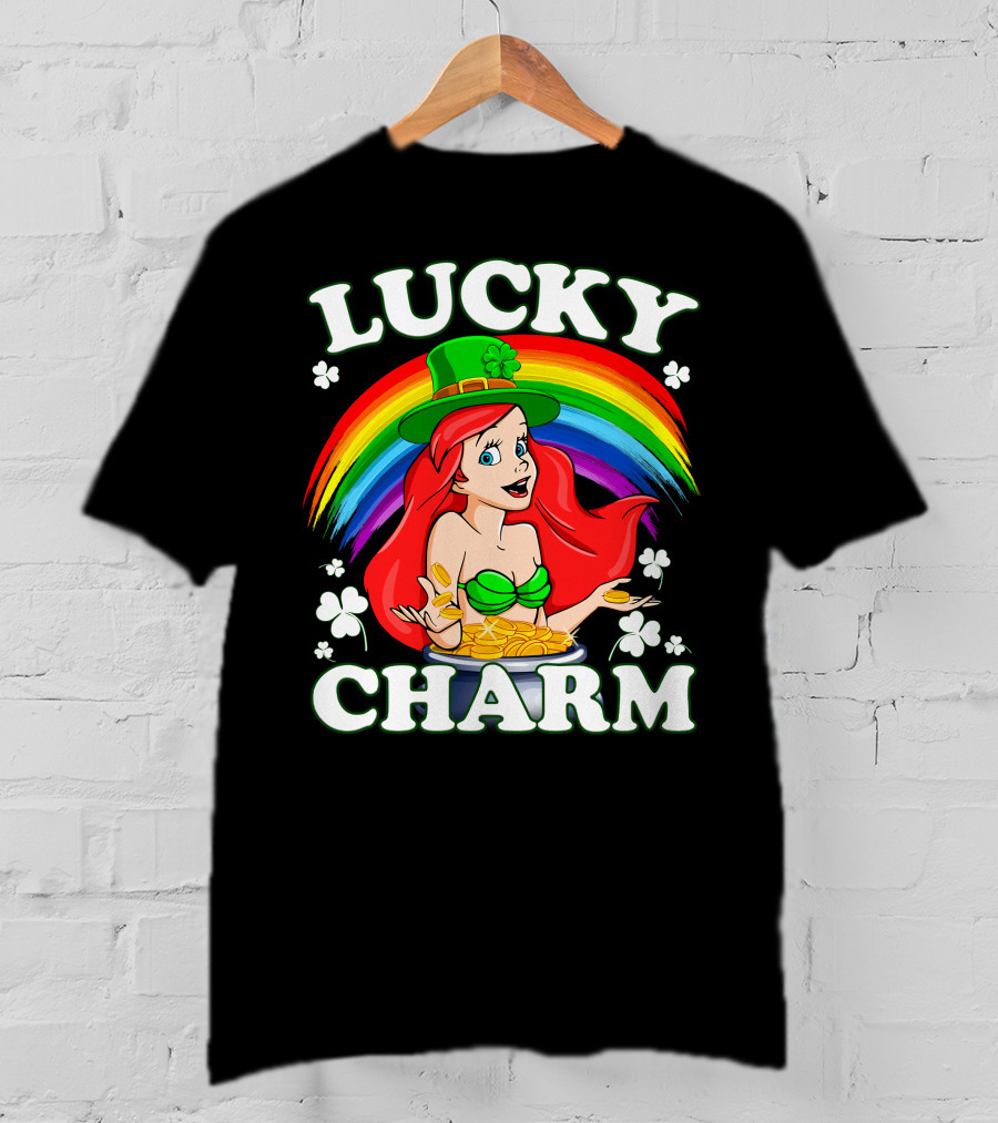 LUCKY CHARM Rainbow Ariel Gold Coins T-Shirt