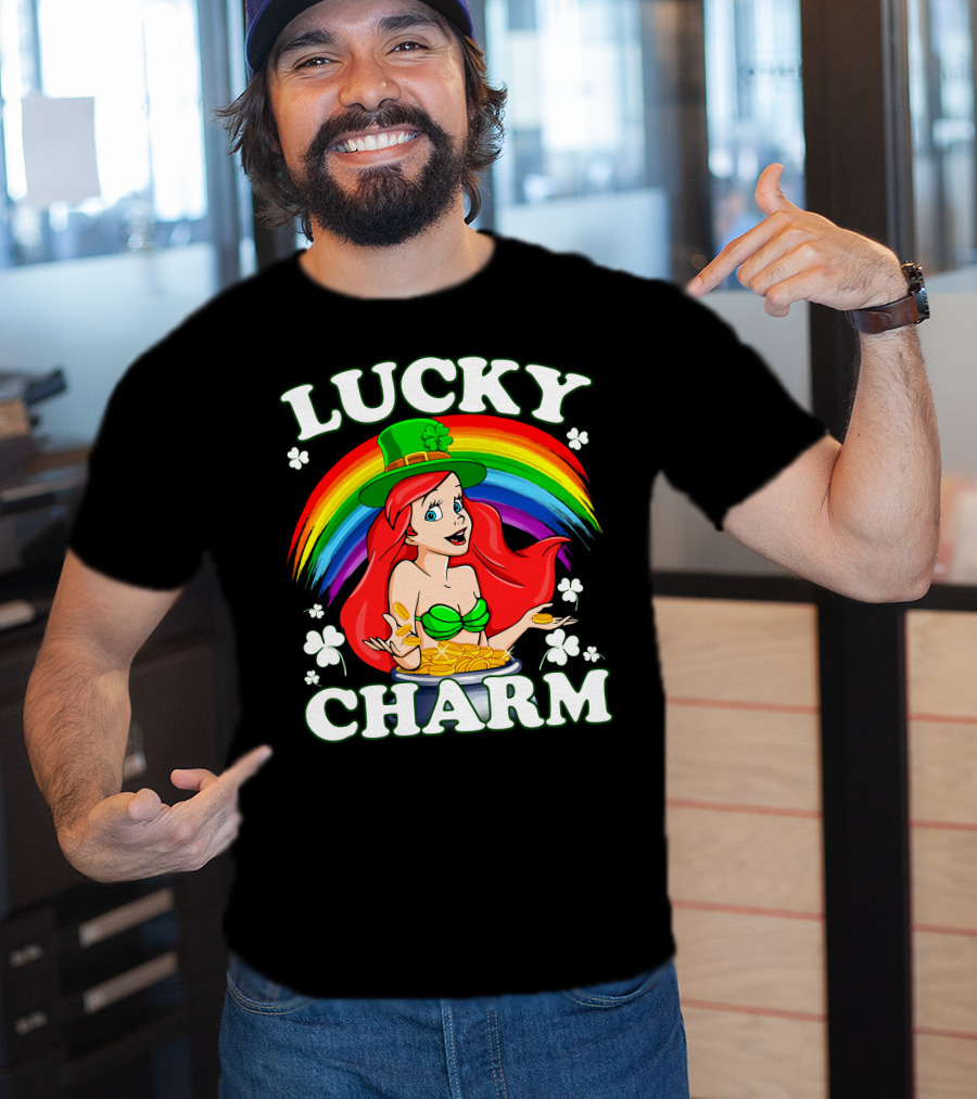 LUCKY CHARM Rainbow Ariel Gold Coins T-Shirt