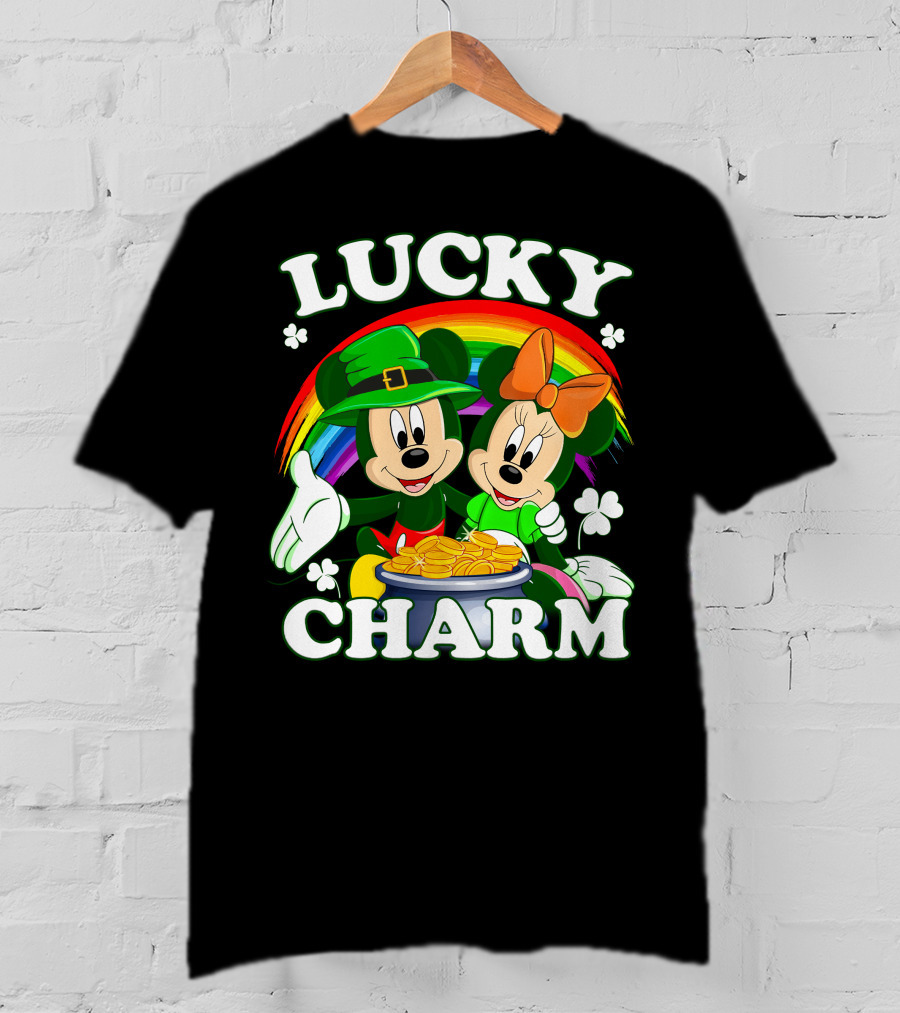 LUCKY CHARM Mickey And Minnie T-Shirt