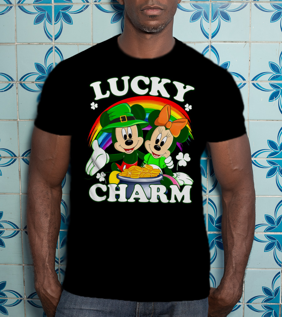 LUCKY CHARM Mickey And Minnie T-Shirt