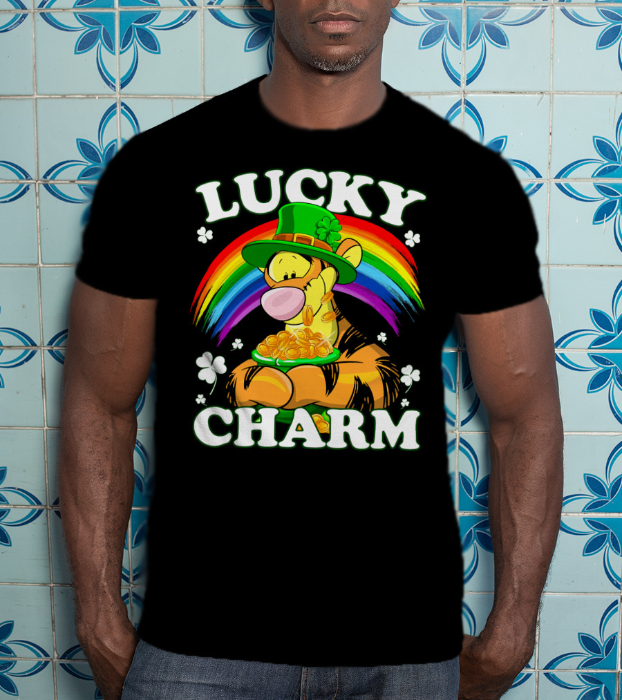 Lucky Charm Tigger Rainbow Coins T-Shirt