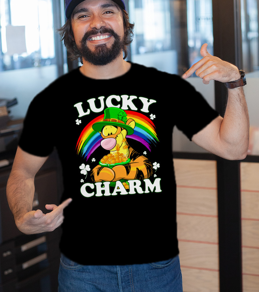 Lucky Charm Tigger Rainbow Coins T-Shirt