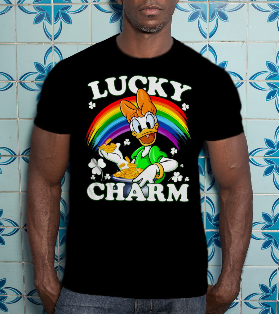 Lucky Charm Daisy Duck Rainbow Coins T-Shirt