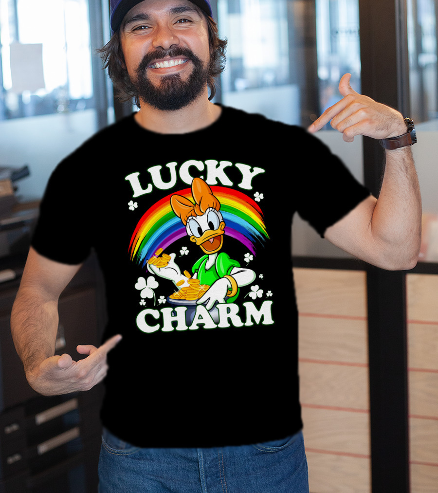 Lucky Charm Daisy Duck Rainbow Coins T-Shirt