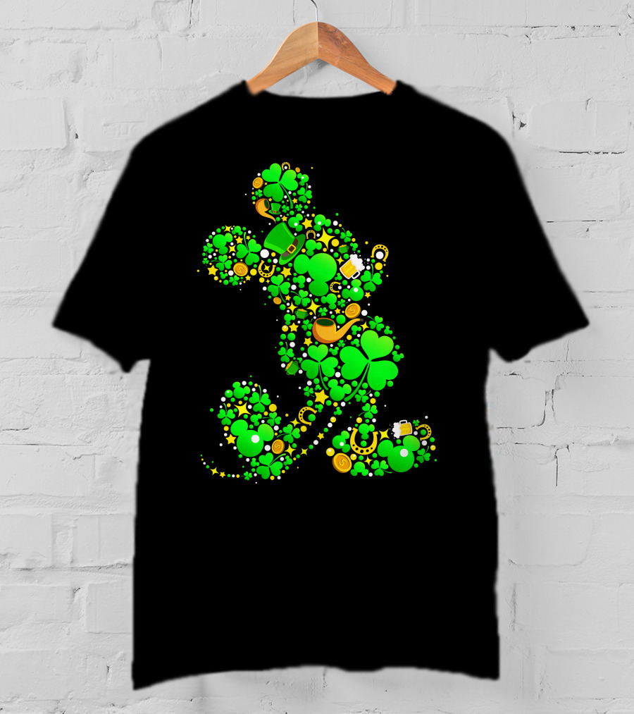 Mickey Mouse Shamrock Luck St. Patrick's Day 2019 T-Shirt