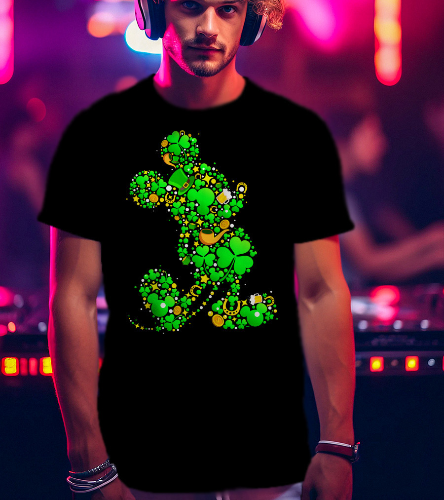Mickey Mouse Shamrock Luck St. Patrick's Day 2019 T-Shirt